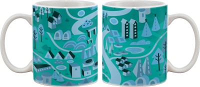 

Artifa Night City View Artistic Porcelain, Ceramic Mug(350 ml), Multicolor