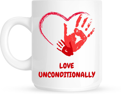 

HuppmeGift Unconditionally White Ceramic Mug(350 ml)