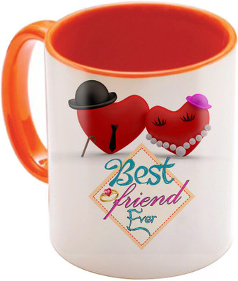 

SKY TRENDS Wonderful & Best Valentine Orange Gift For GirlFriend,Boyfriend,Husband,Wife,Friend Design Cod 044 Ceramic Mug(325 ml)