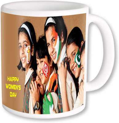 

PhotogiftsIndia happy women day Ceramic Mug(325 ml), Multicolor