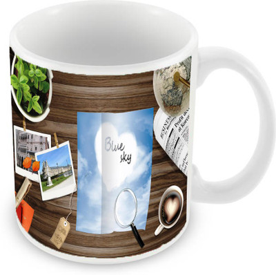 

Sleep Nature's SN-MG-568 Ceramic Mug(350 ml), Multicolor
