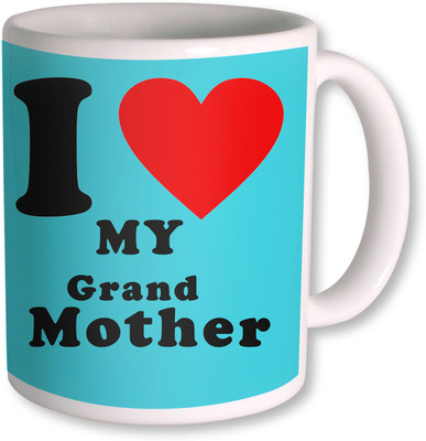 

PhotogiftsIndia I Love Grand Mother Colorfull Ceramic Mug(350 ml), White