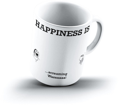 Ucard Happiness Is1742 Bone China, Ceramic, Porcelain Mug(325 ml)
