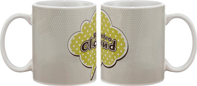 

Artifa Retro Cloud Porcelain, Ceramic Mug(350 ml), Multicolor