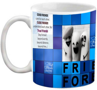 EFW FRIENDSHIP - (HINDI TEXT) FRIENDS FOREVER QUOTES Ceramic Coffee Mug(325 ml)