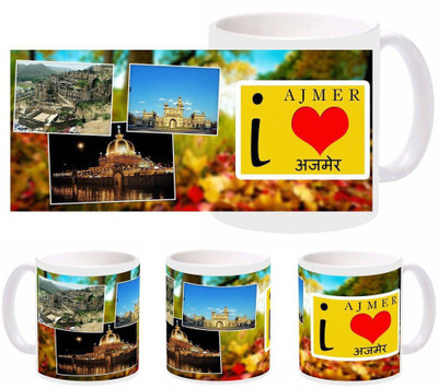 

Snapgalaxy I Love Ajmer Ceramic Mug(320 ml), Multicolor
