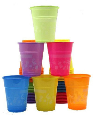 

Unique Luau Disposable Cups Paper Mug(266 ml, Pack of 50), Multicolor