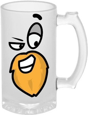 53% OFF on Printland The Beard Beer Glass Mug(500 ml)