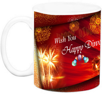 EFW WISH YOU A HAPPY DIWALI Ceramic Mug(325 ml)