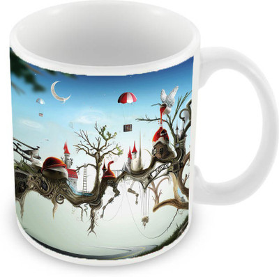 Sleep Nature's SN-MG-2031 Ceramic Mug(350 ml), Multicolor