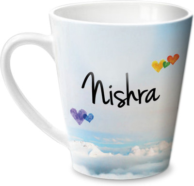 

Hot Muggs Simply Love You Nishra Conical Ceramic Mug(350 ml)