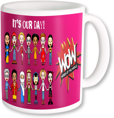 

PhotogiftsIndia women of the world Ceramic Mug(325 ml), Multicolor