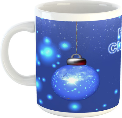 

Deeher Gifts Happy Christmas Ceramic Mug(330 ml), Multicolor