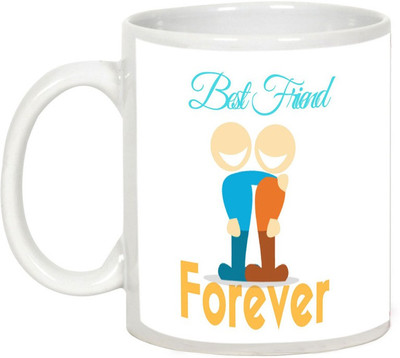 

AllUPrints Friendship Fay Gifts - Best Friends 4ever Ceramic Mug(325 ml), White