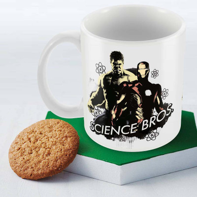 

Posterboy Science Bros - Avengers Officially Licensed (Pack Of 1) Ceramic Mug(350 ml), Multicolor