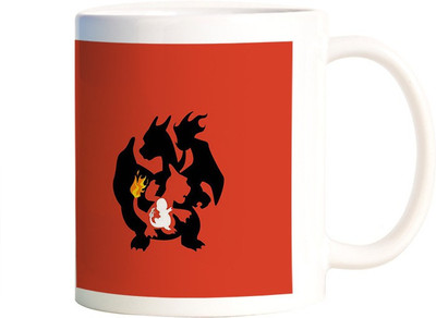 

Rangeele Inkers Pokemon carlizard evolution Ceramic Mug(300 ml), Multicolor