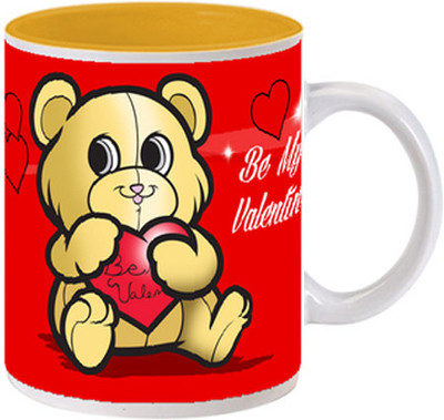

Allthingscustomized Valentines Day Ceramic Mug, Yellow