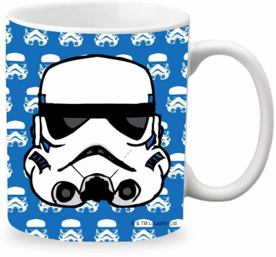 

ORKA Storm Trooper Face Digital Printed Ceramic Mug(350 ml), Multicolor