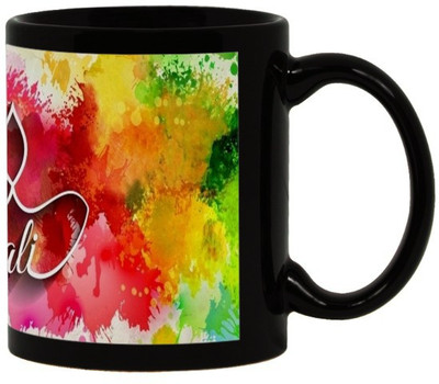 

Lolprint 64 Diwali Gift Black Ceramic Mug(325 ml)