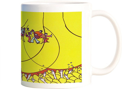 

Rangeele Inkers The Beatles Show Fan Art Ceramic Mug(300 ml), Multicolor