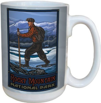 

Tree-Free Greetings Greetings lm43189 Vintage Rocky Mountain National Park Snow Shoeing by Paul A. Lanquist Ceramic, 15-Ounce, Multicolored Ceramic Mug(60 ml), Multicolor