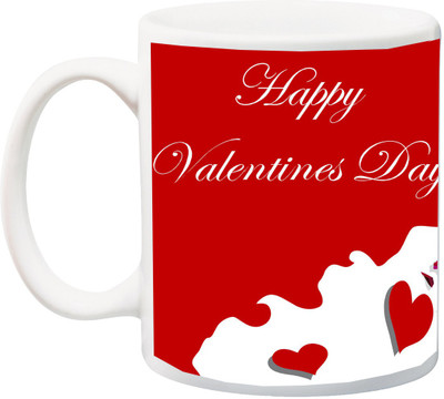 

ME&YOU Gift for Husband/Wife/Girlfriend/Boyfriend/Lover;Happy Valentione Day printed Ceramic Mug(325 ml), Multicolor