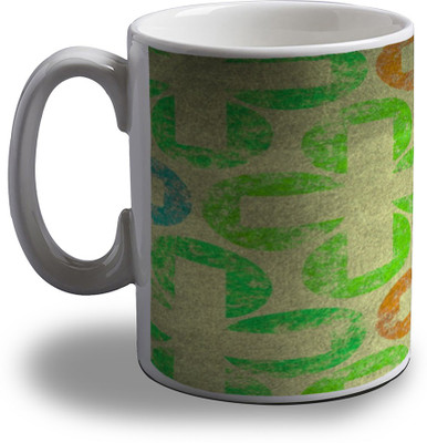 

Artifa Abstract Design Vintage Look Amg0729 Porcelain, Ceramic Mug(350 ml), Multicolor