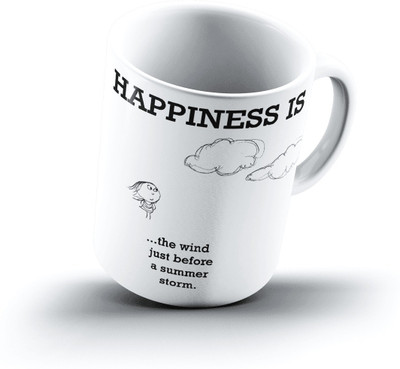 

Ucard Happiness Is1452 Bone China, Ceramic, Porcelain Mug(325 ml)