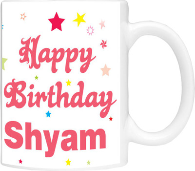 

Simbright shyam birthday Ceramic Mug(350 ml), White
