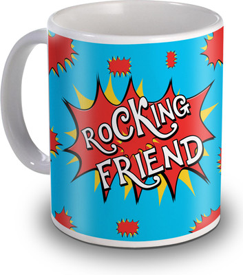 

SKY TRENDS Rocking Friend Gifts For Birthday Ceramic Mug(350 ml), White