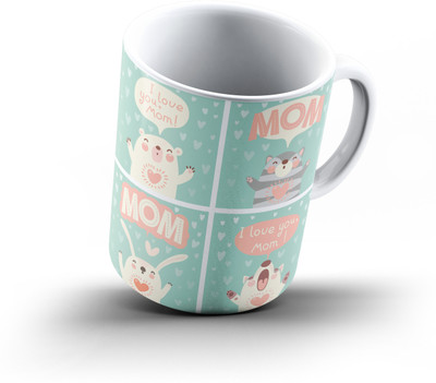 

Ucard Mothers Day715 Bone China, Ceramic, Porcelain Mug(325 ml), Multicolor