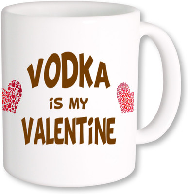 

Heyworlds vodka is my valentine gifts 01 Ceramic Mug(325 ml), Multicolor