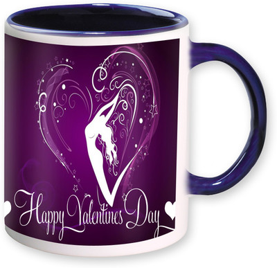 

Heyworlds happy valentine day gifts 0075 Ceramic Mug(325 ml), Multicolor