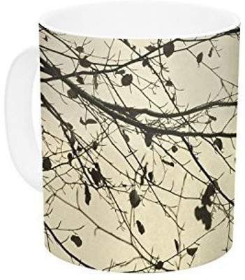 

Kess InHouse InHouse Iris Lehnhardt Boughs Neutral Ceramic Coffee, 11 oz, Multicolor Ceramic Mug(60 ml)