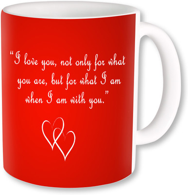 

PhotogiftsIndia I Love You With 2 Heart Ceramic Mug(325 ml)
