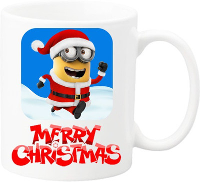 

TeddyMaddy Merry Christmas Minion Ceramic Mug(350 ml)