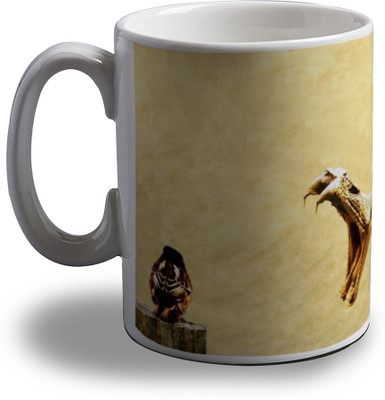 

Artifa Tree Eating Bird Porcelain, Ceramic Mug(350 ml), Multicolor