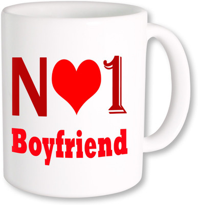 

PhotogiftsIndia No 1 Boyfriend Ceramic Mug(325 ml), Multicolor
