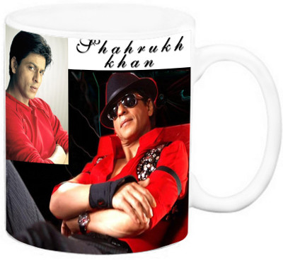 

EFW ACTOR -SHAHRUKH KHAN (Design 2) Ceramic Mug(325 ml), Multicolor