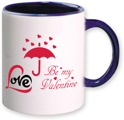 

Heyworlds love be my valentine day gifts 01234 Ceramic Mug(325 ml), Multicolor