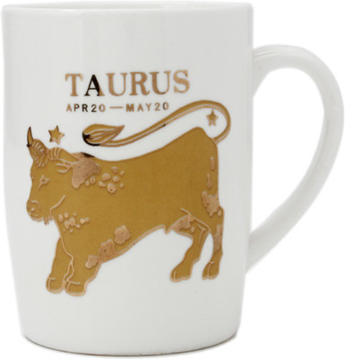 

Stationery House 1414 Taurus Bone China Mug(250 ml), White