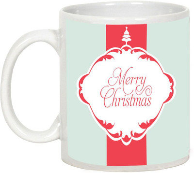 

AllUPrints Happy Christmas Holidays Ceramic Mug(325 ml), White