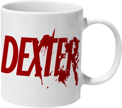 

Mooch Wale Dexter Blood Logo Ceramic Mug(325 ml), Multicolor