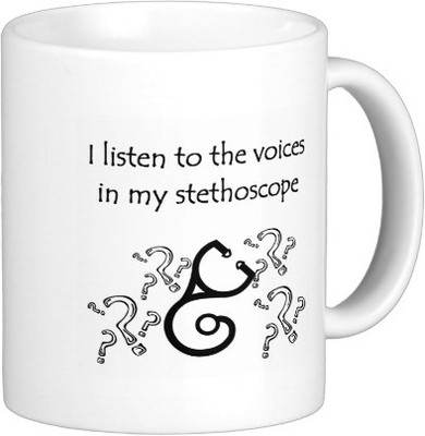 

Exoctic Silver Doctor Speaks A001 Ceramic Mug(350 ml), Black;white