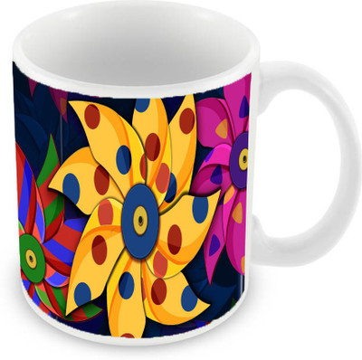 

Sleep Nature's SN-MG-402 Ceramic Mug(350 ml), Multicolor