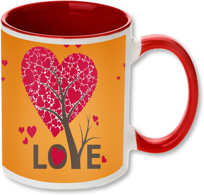 

Heyworlds i love valentine gifts 001 Ceramic Mug(325 ml), Multicolor