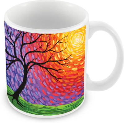 

Sleep Nature's SN-MG-1666 Ceramic Mug(350 ml), Multicolor