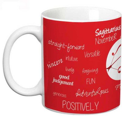 

Prithish Sagittarius Ceramic Mug(330 ml), Multicolor