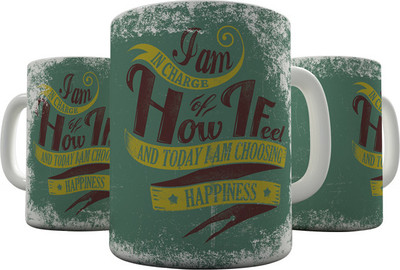 

Shaildha QU31 Ceramic Mug(350 ml), Multicolor