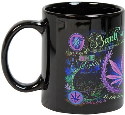 

Prithish Bank Of Ganja Black Ceramic Mug(330 ml), Multicolor